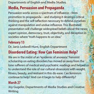 Spring 2015 Colloquium Series Poster