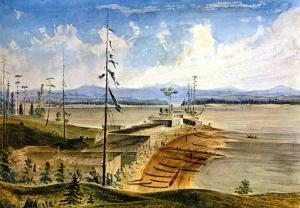 "Nanaimo Indian Village" (1858), by James Madison Alden.